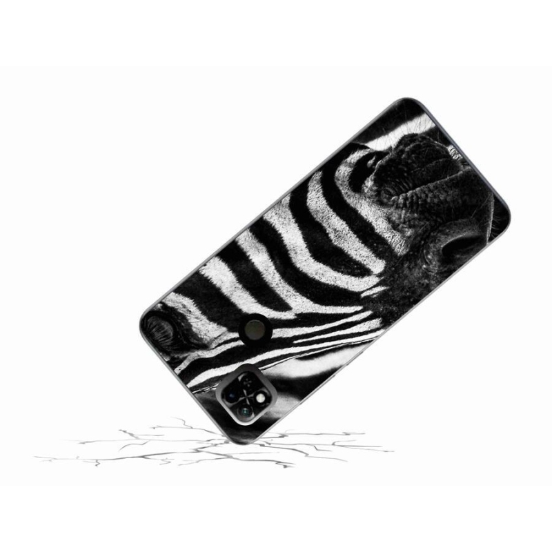 Gelový kryt mmCase na mobil Xiaomi Redmi 10A - zebra