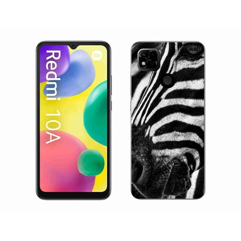 Gelový kryt mmCase na mobil Xiaomi Redmi 10A - zebra