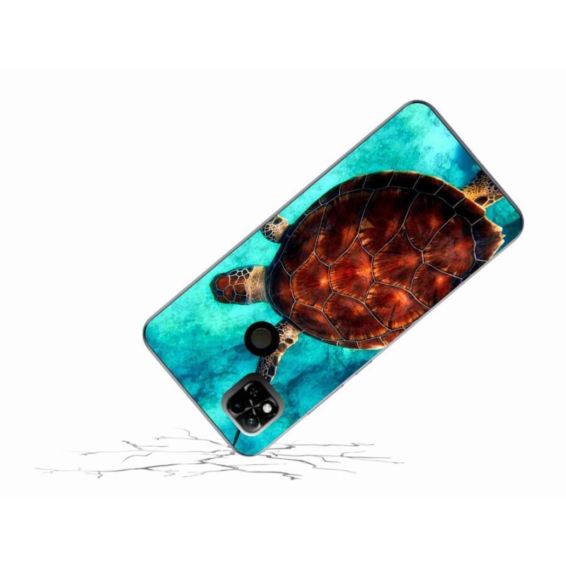 Gelový kryt mmCase na mobil Xiaomi Redmi 10A - želva