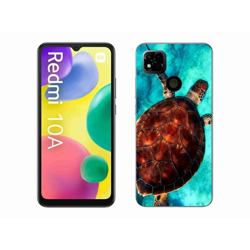 Gelový kryt mmCase na mobil Xiaomi Redmi 10A - želva