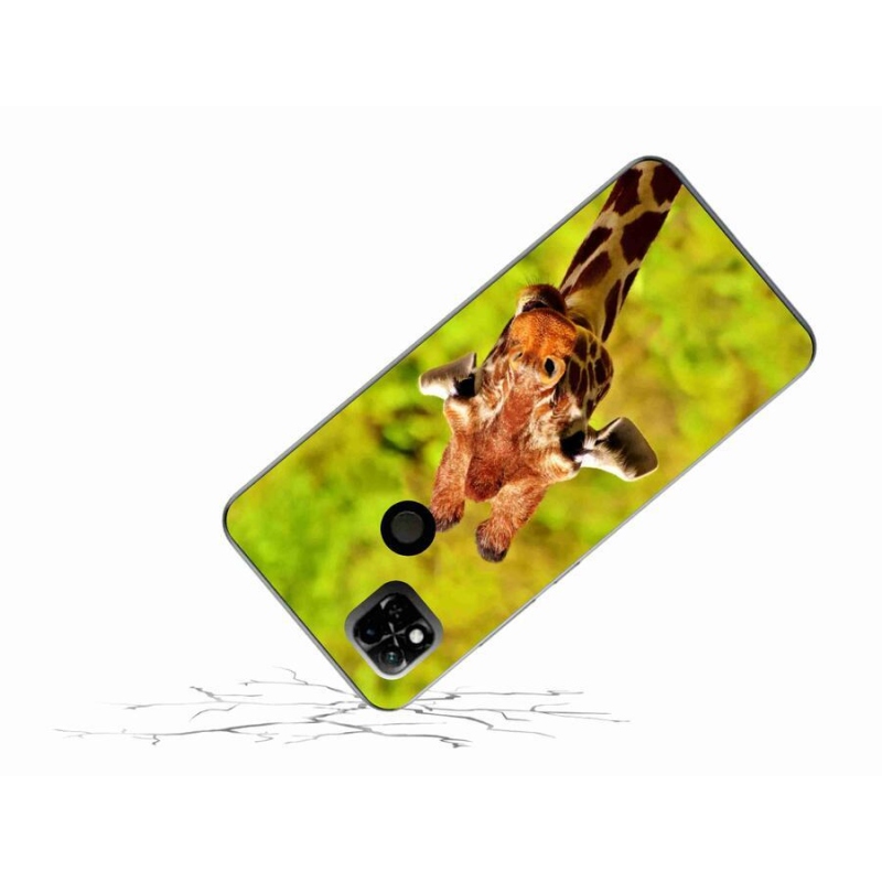 Gelový kryt mmCase na mobil Xiaomi Redmi 10A - žirafa
