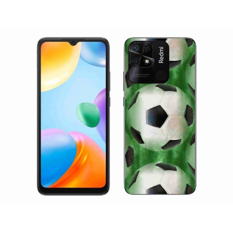 Gelový kryt mmCase na mobil Xiaomi Redmi 10C - fotbalový míč
