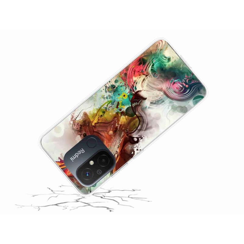 Gelový kryt mmCase na mobil Xiaomi Redmi 12C - abstrakt 1