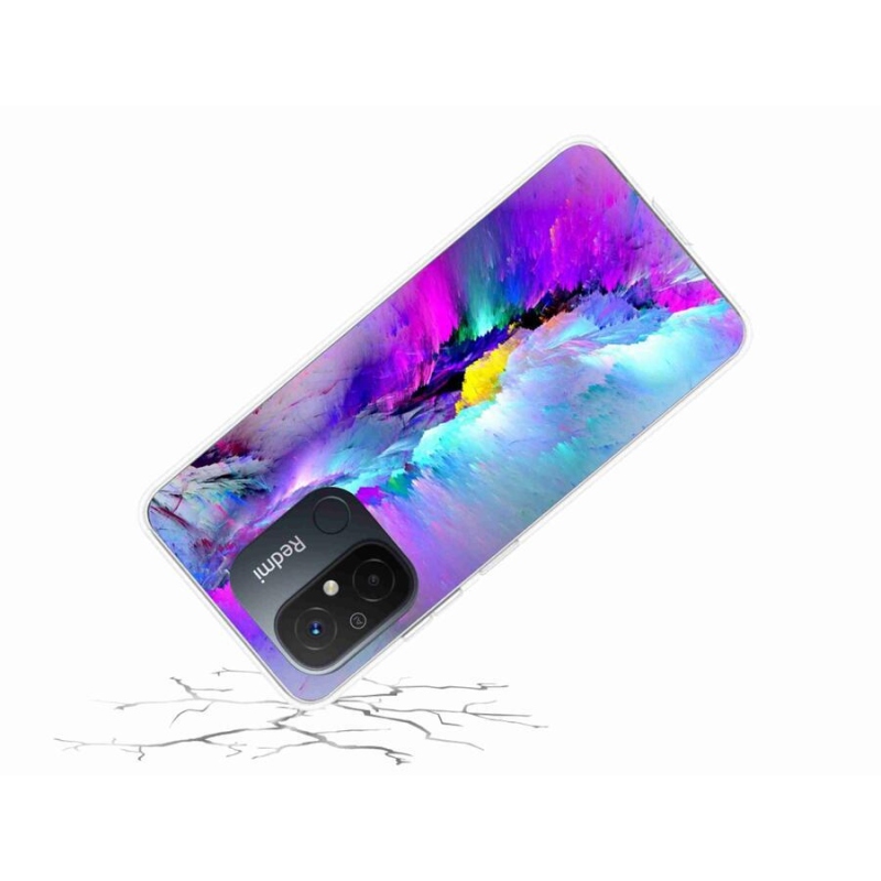 Gelový kryt mmCase na mobil Xiaomi Redmi 12C - abstrakt