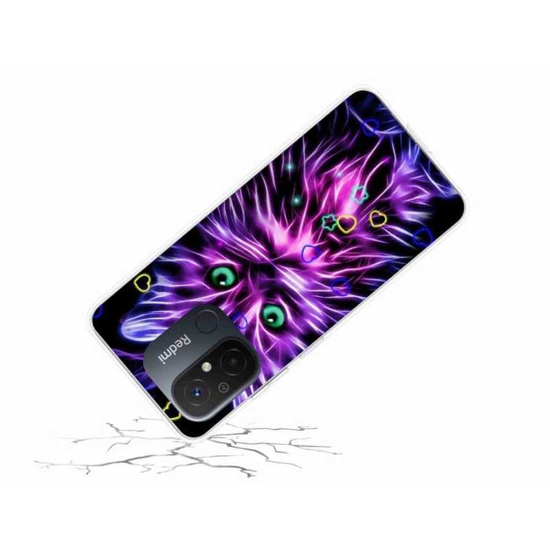 Gelový kryt mmCase na mobil Xiaomi Redmi 12C - abstraktní kočka