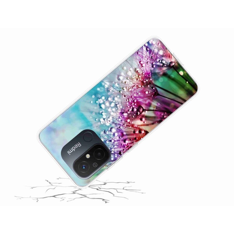 Gelový kryt mmCase na mobil Xiaomi Redmi 12C - barevné květy