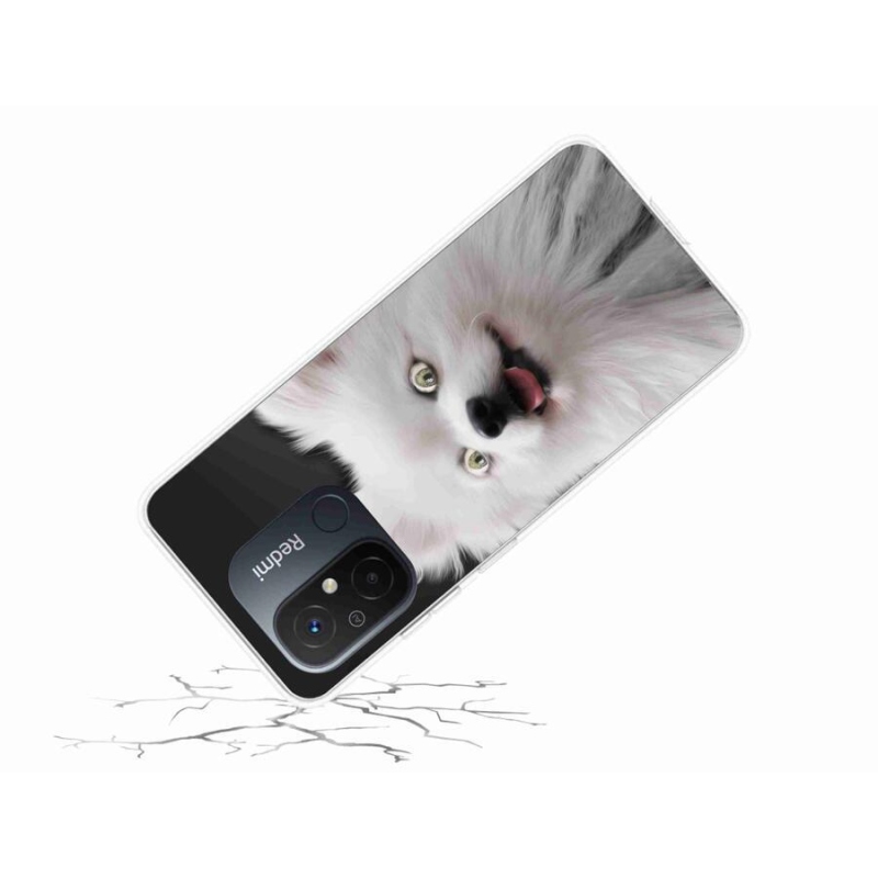 Gelový kryt mmCase na mobil Xiaomi Redmi 12C - bílý špic