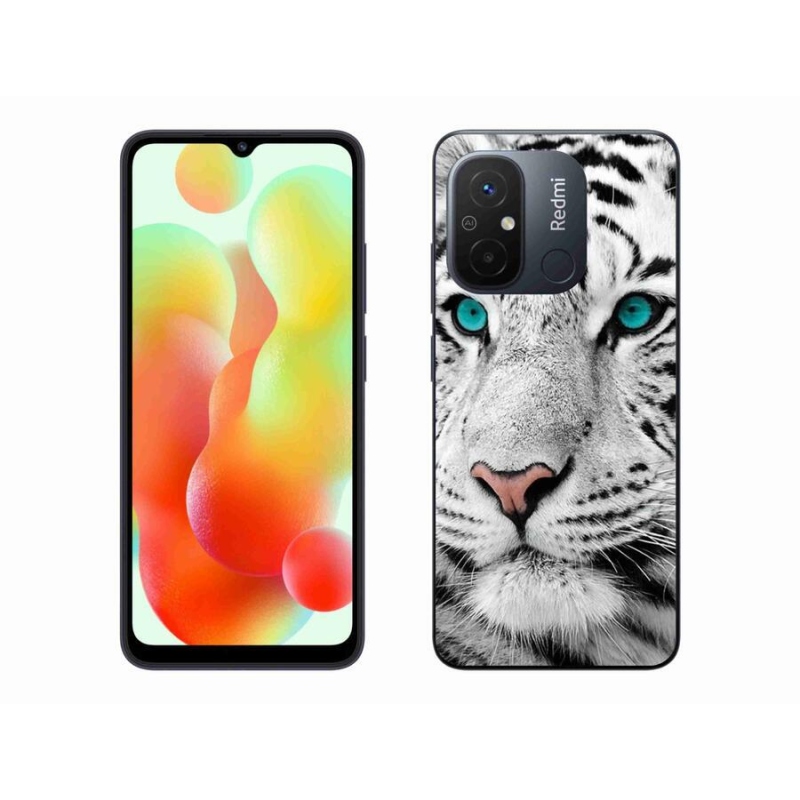 Gelový kryt mmCase na mobil Xiaomi Redmi 12C - bílý tygr