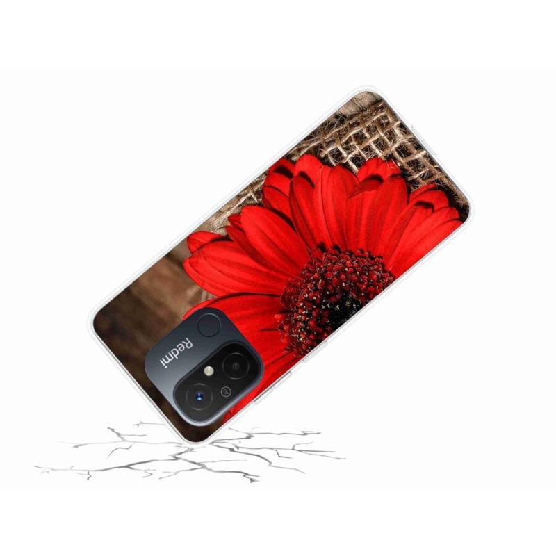 Gelový kryt mmCase na mobil Xiaomi Redmi 12C - gerbera