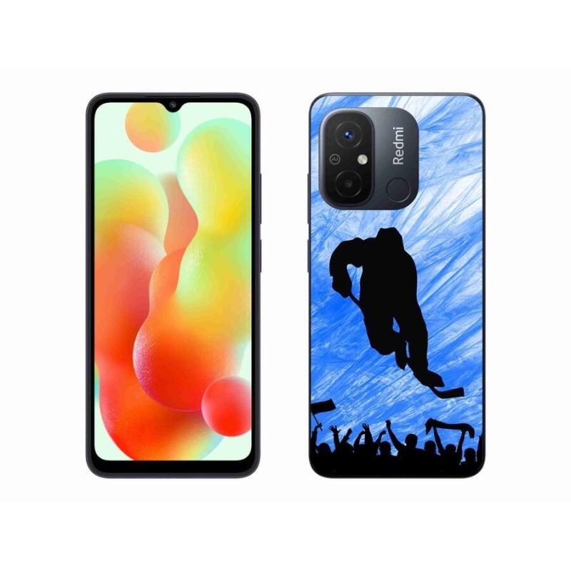 Gelový kryt mmCase na mobil Xiaomi Redmi 12C - hokejový hráč