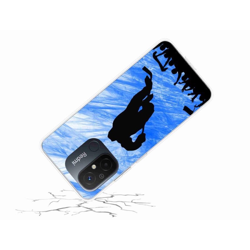Gelový kryt mmCase na mobil Xiaomi Redmi 12C - hokejový hráč
