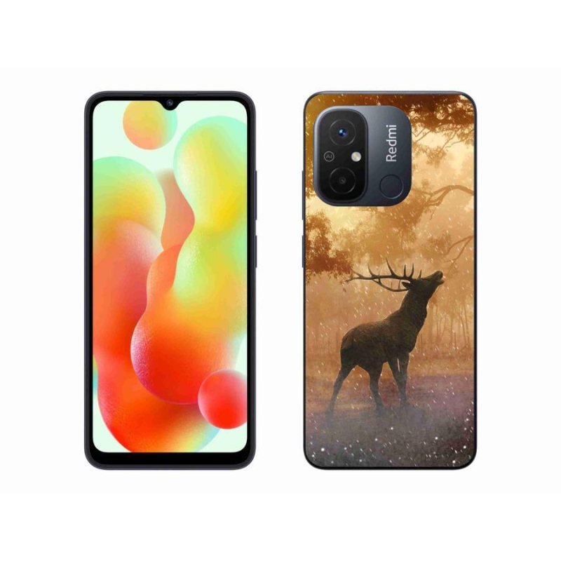 Gelový kryt mmCase na mobil Xiaomi Redmi 12C - jelen v říji