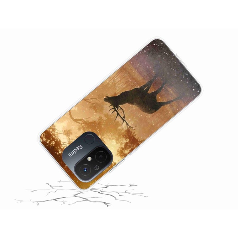 Gelový kryt mmCase na mobil Xiaomi Redmi 12C - jelen v říji