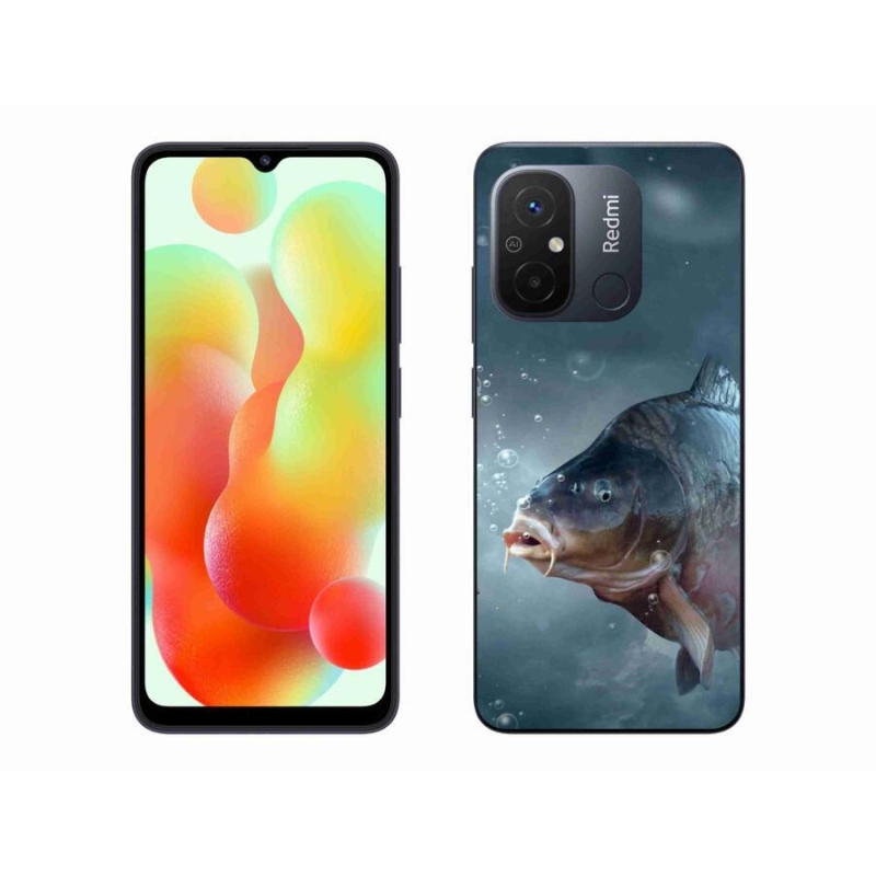 Gelový kryt mmCase na mobil Xiaomi Redmi 12C - kapr a bublinky