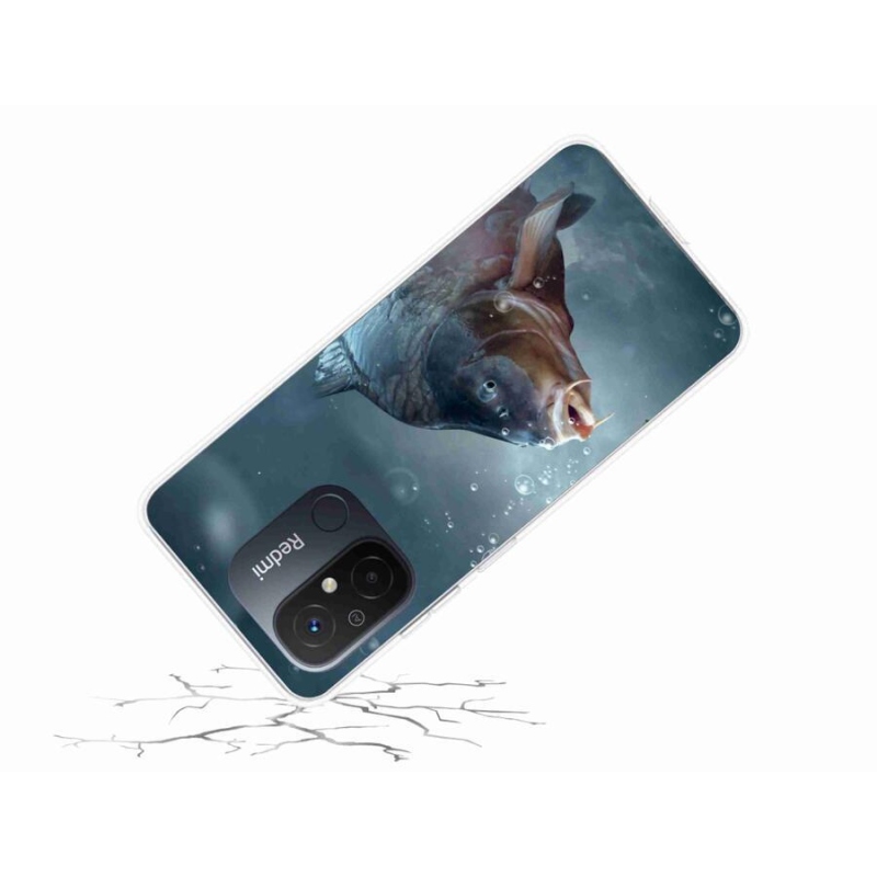 Gelový kryt mmCase na mobil Xiaomi Redmi 12C - kapr a bublinky