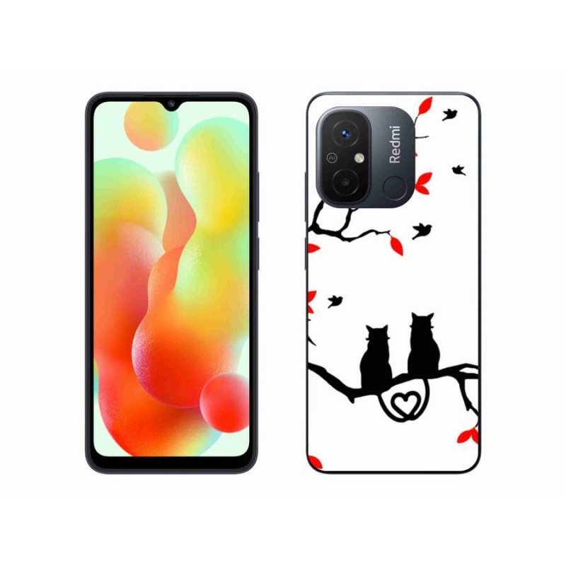 Gelový kryt mmCase na mobil Xiaomi Redmi 12C - kočičí láska