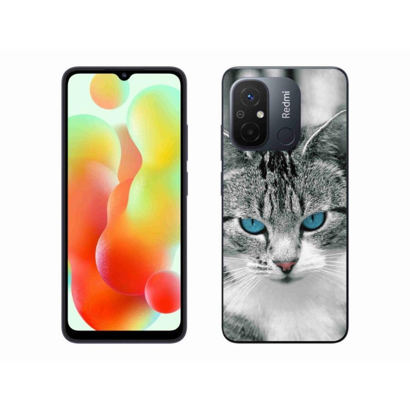 Gelový kryt mmCase na mobil Xiaomi Redmi 12C - kočičí pohled 1