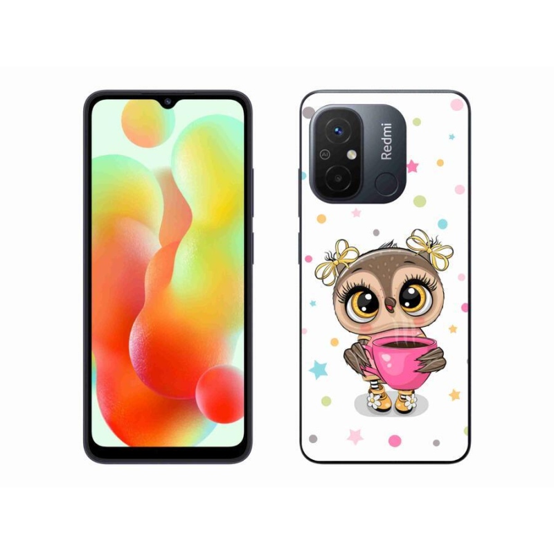 Gelový kryt mmCase na mobil Xiaomi Redmi 12C - kreslená sovička