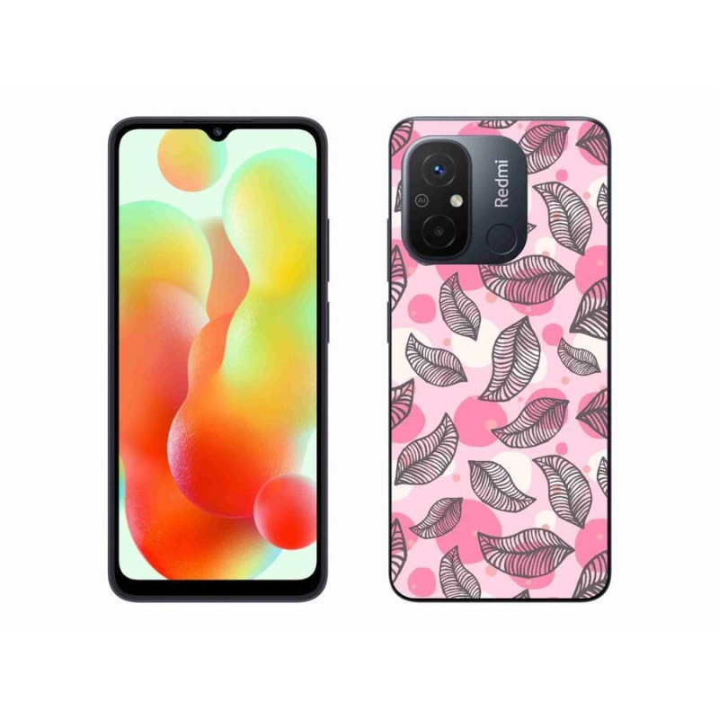 Gelový kryt mmCase na mobil Xiaomi Redmi 12C - kreslené padající listy