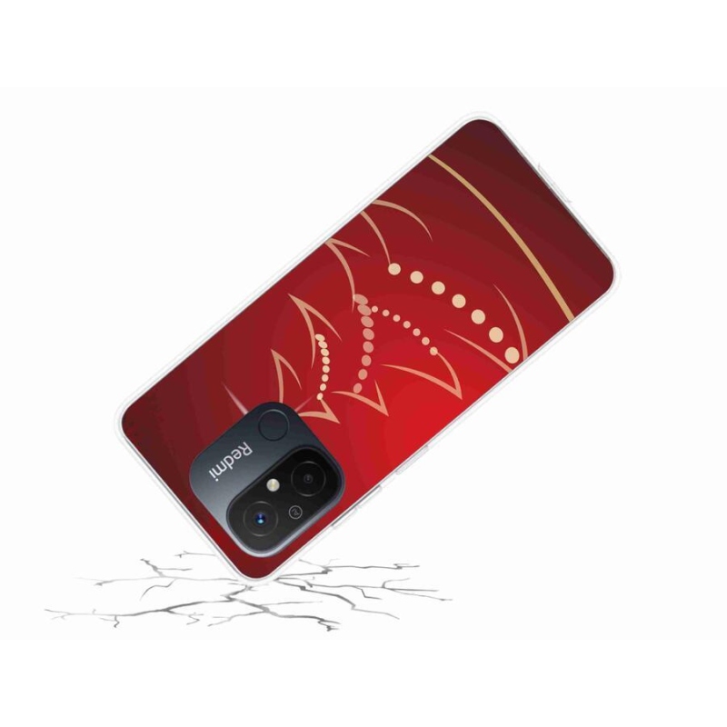 Gelový kryt mmCase na mobil Xiaomi Redmi 12C - kreslený vánoční stromek