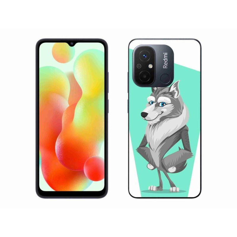 Gelový kryt mmCase na mobil Xiaomi Redmi 12C - kreslený vlk