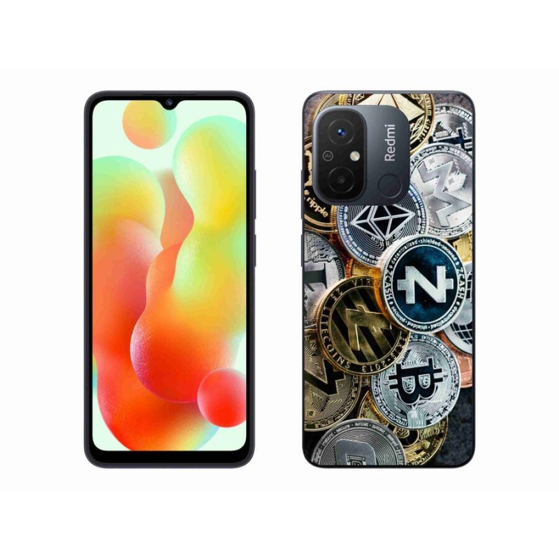 Gelový kryt mmCase na mobil Xiaomi Redmi 12C - kryptoměny
