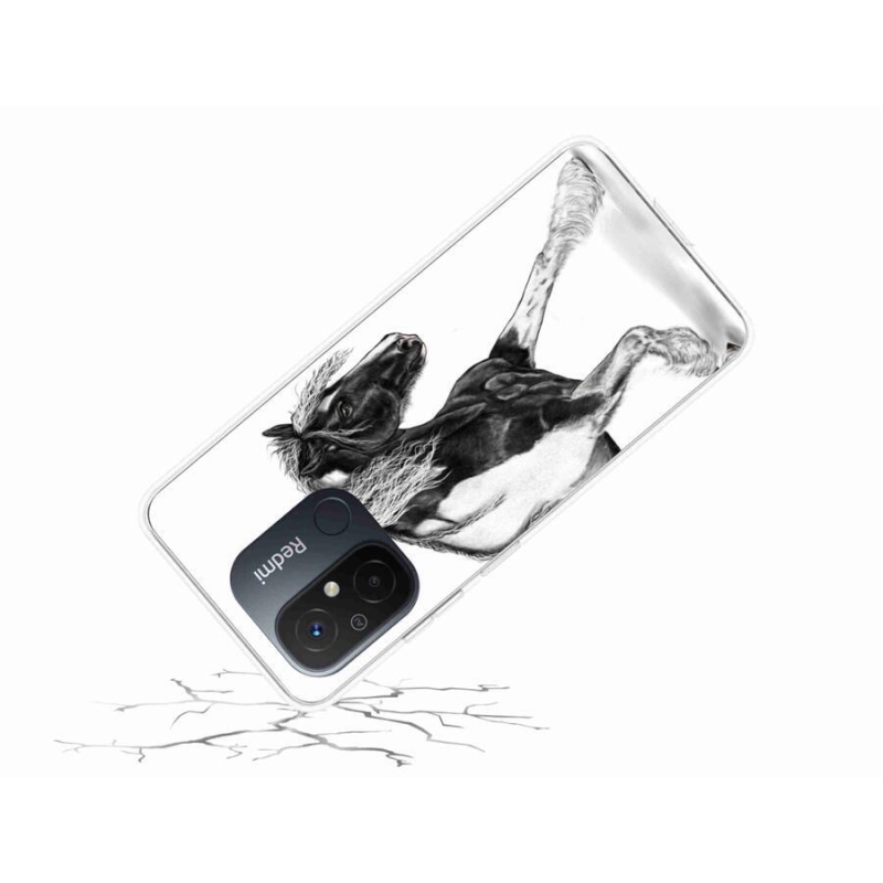 Gelový kryt mmCase na mobil Xiaomi Redmi 12C - kůň