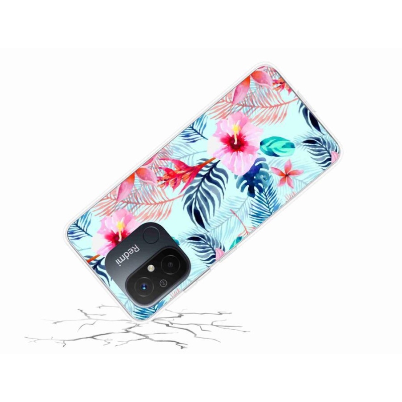 Gelový kryt mmCase na mobil Xiaomi Redmi 12C - květiny