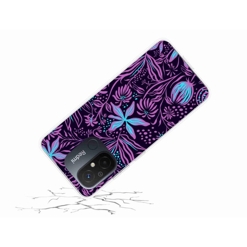 Gelový kryt mmCase na mobil Xiaomi Redmi 12C - květiny 2