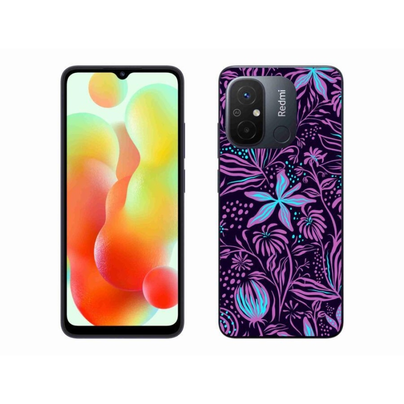 Gelový kryt mmCase na mobil Xiaomi Redmi 12C - květiny 2