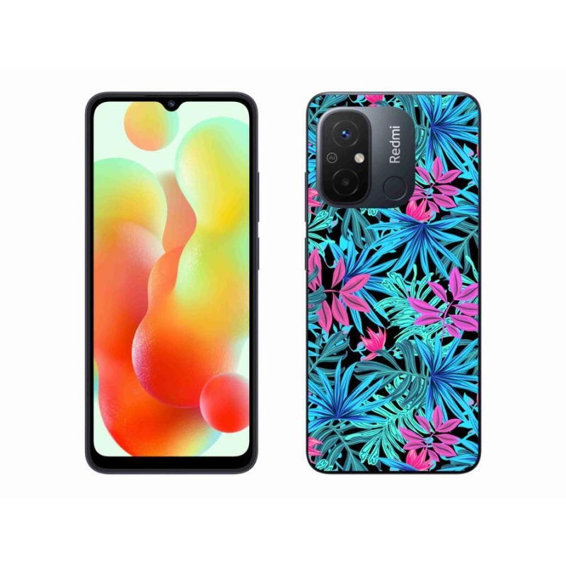 Gelový kryt mmCase na mobil Xiaomi Redmi 12C - květiny 3
