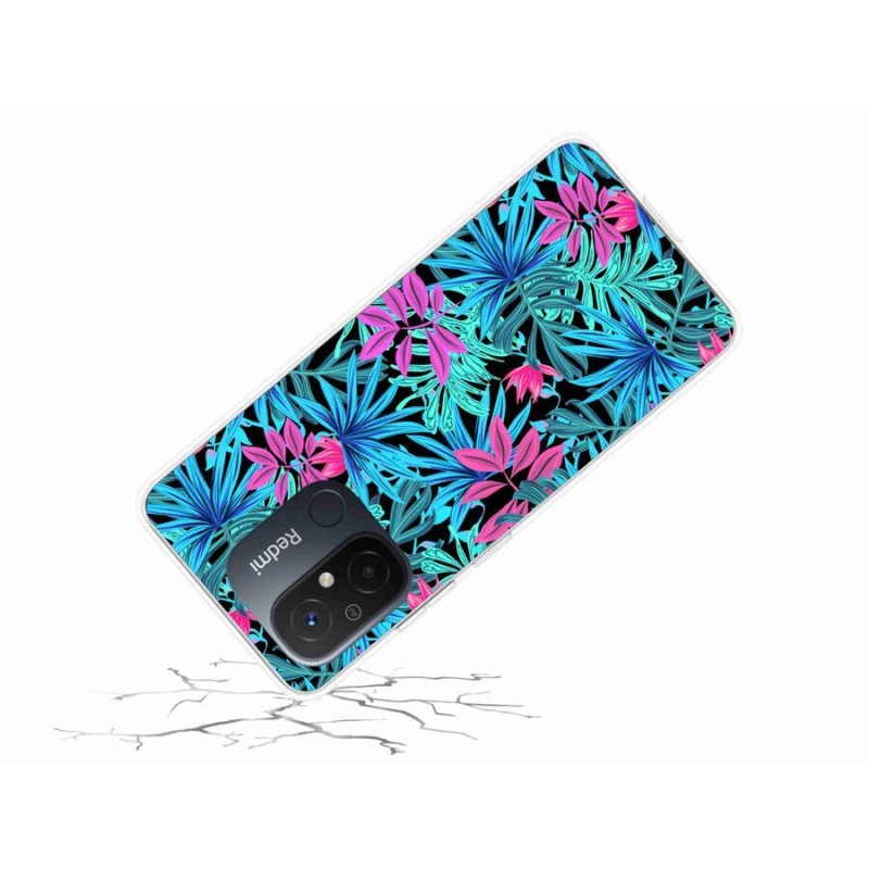 Gelový kryt mmCase na mobil Xiaomi Redmi 12C - květiny 3
