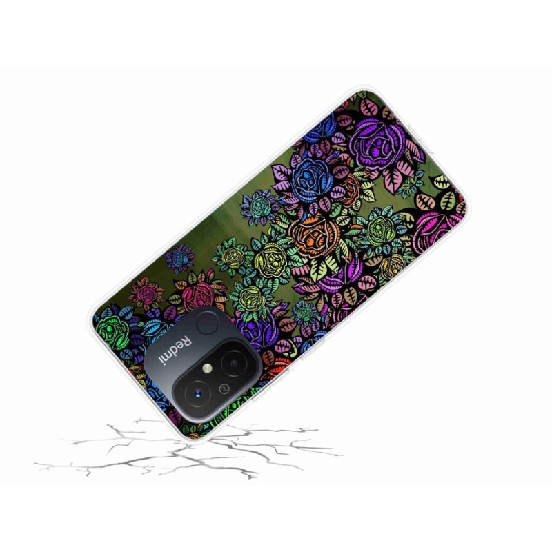 Gelový kryt mmCase na mobil Xiaomi Redmi 12C - květiny 6