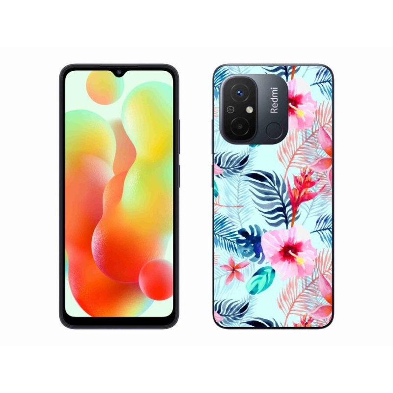 Gelový kryt mmCase na mobil Xiaomi Redmi 12C - květiny
