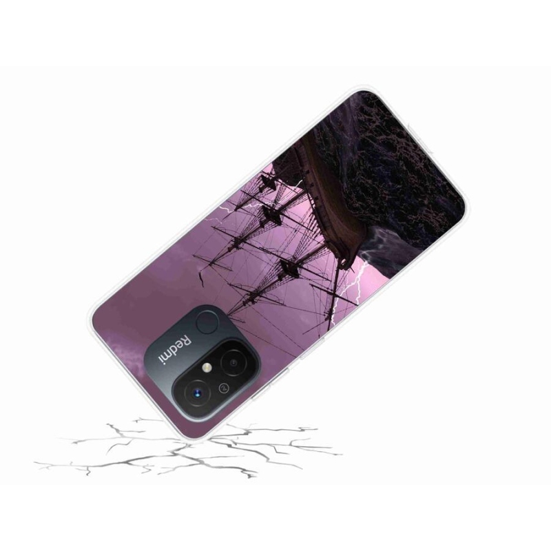 Gelový kryt mmCase na mobil Xiaomi Redmi 12C - loď v bouři