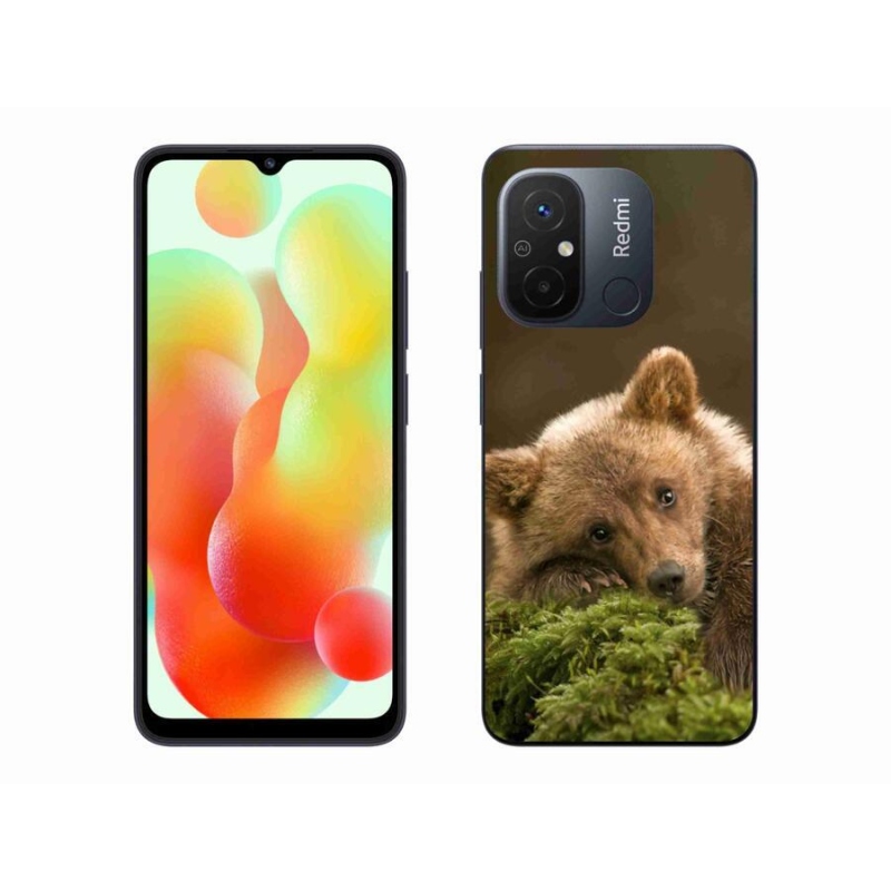 Gelový kryt mmCase na mobil Xiaomi Redmi 12C - medvěd