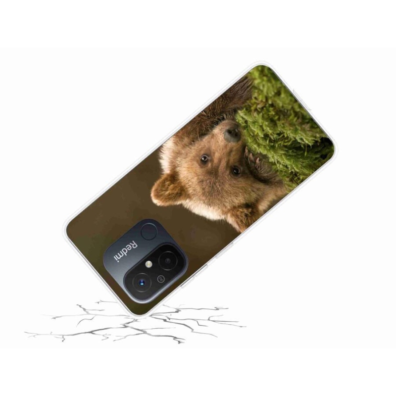 Gelový kryt mmCase na mobil Xiaomi Redmi 12C - medvěd