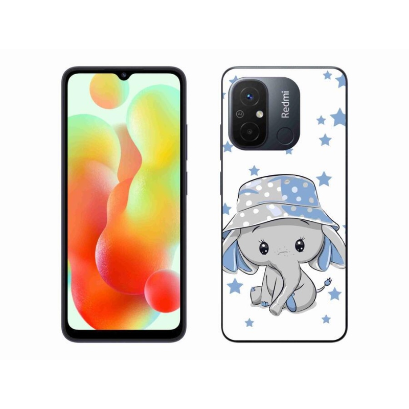 Gelový kryt mmCase na mobil Xiaomi Redmi 12C - modrý slon