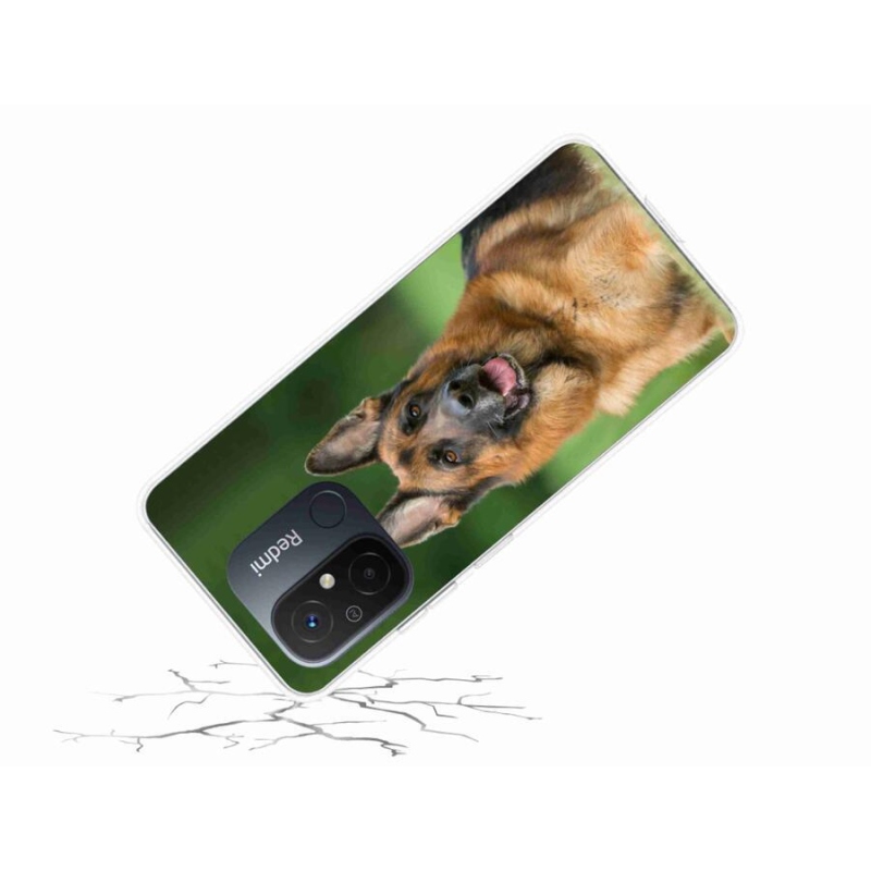 Gelový kryt mmCase na mobil Xiaomi Redmi 12C - německý ovčák