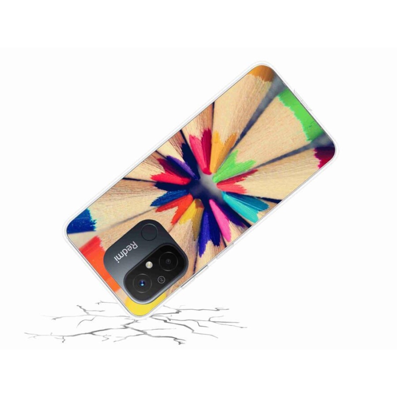 Gelový kryt mmCase na mobil Xiaomi Redmi 12C - pastelky