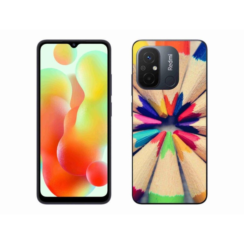 Gelový kryt mmCase na mobil Xiaomi Redmi 12C - pastelky