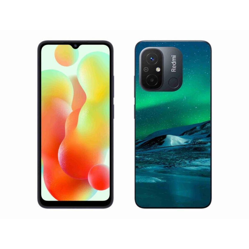Gelový kryt mmCase na mobil Xiaomi Redmi 12C - polární záře