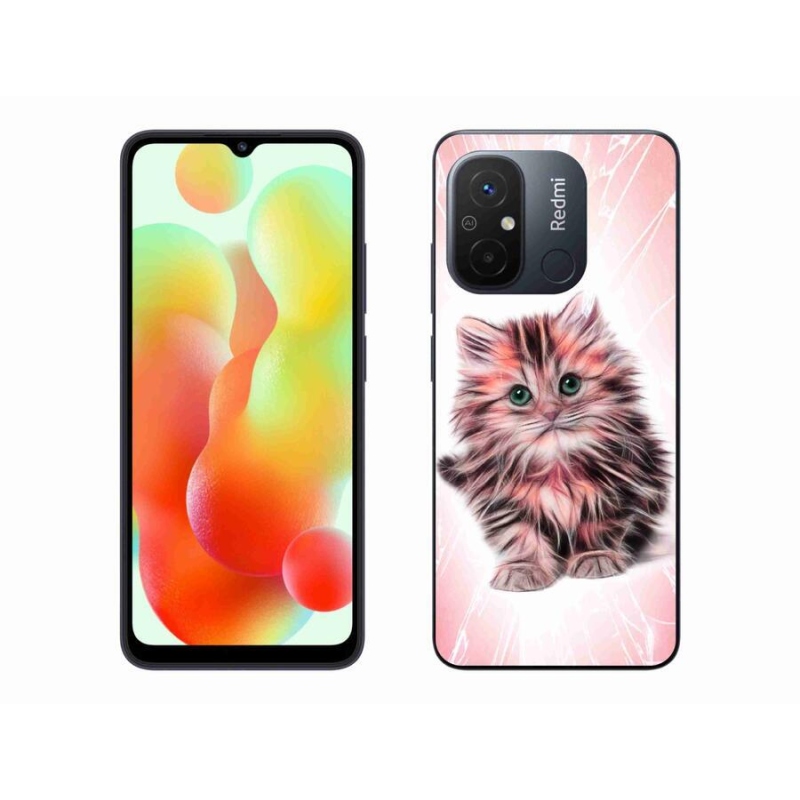 Gelový kryt mmCase na mobil Xiaomi Redmi 12C - roztomilé kotě