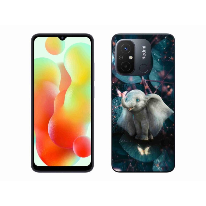 Gelový kryt mmCase na mobil Xiaomi Redmi 12C - roztomilý slon