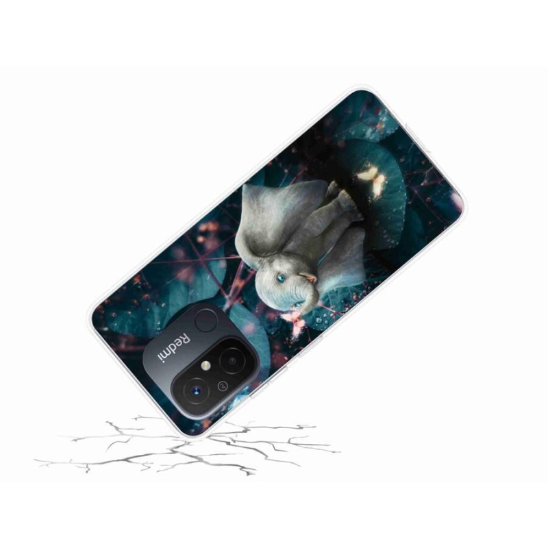 Gelový kryt mmCase na mobil Xiaomi Redmi 12C - roztomilý slon