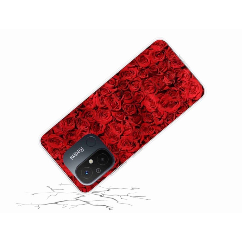 Gelový kryt mmCase na mobil Xiaomi Redmi 12C - růže
