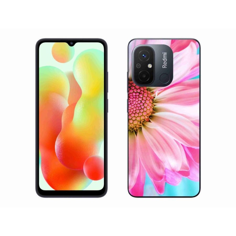 Gelový kryt mmCase na mobil Xiaomi Redmi 12C - růžová květina