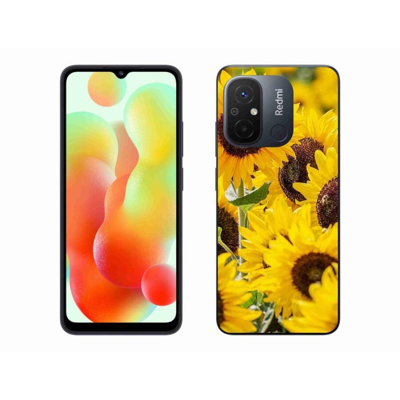 Gelový kryt mmCase na mobil Xiaomi Redmi 12C - slunečnice