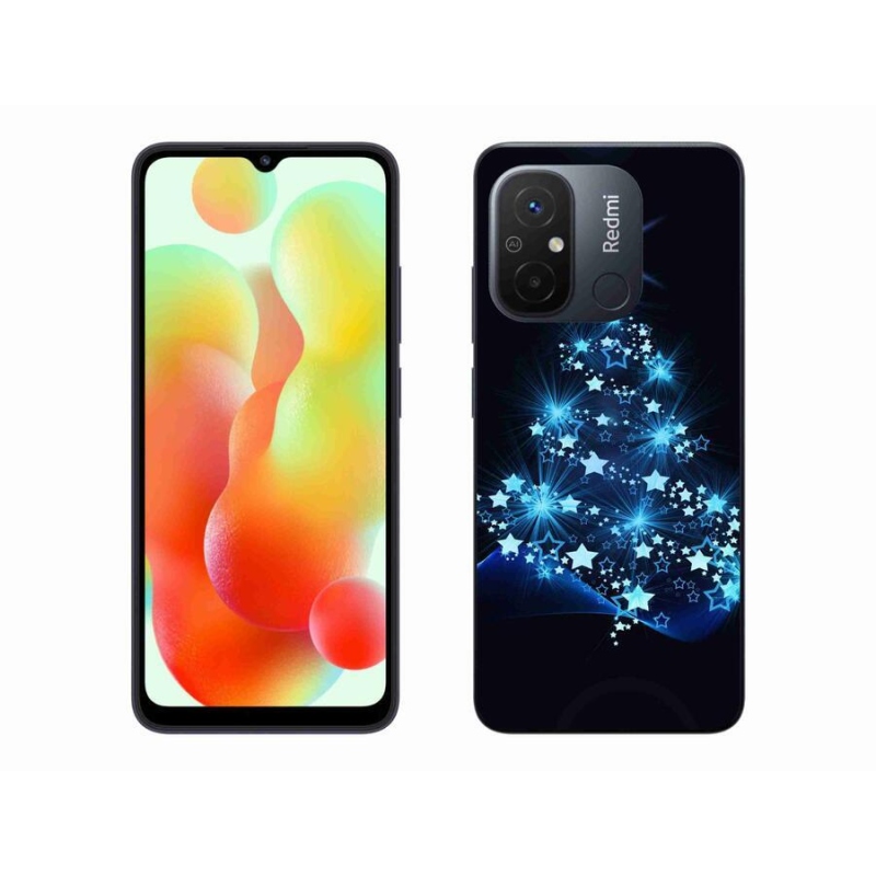 Gelový kryt mmCase na mobil Xiaomi Redmi 12C - vánoční stromek