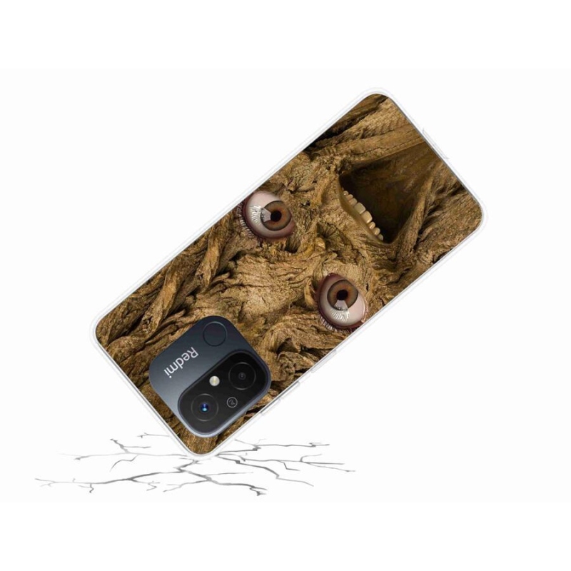 Gelový kryt mmCase na mobil Xiaomi Redmi 12C - veselý strom s očima